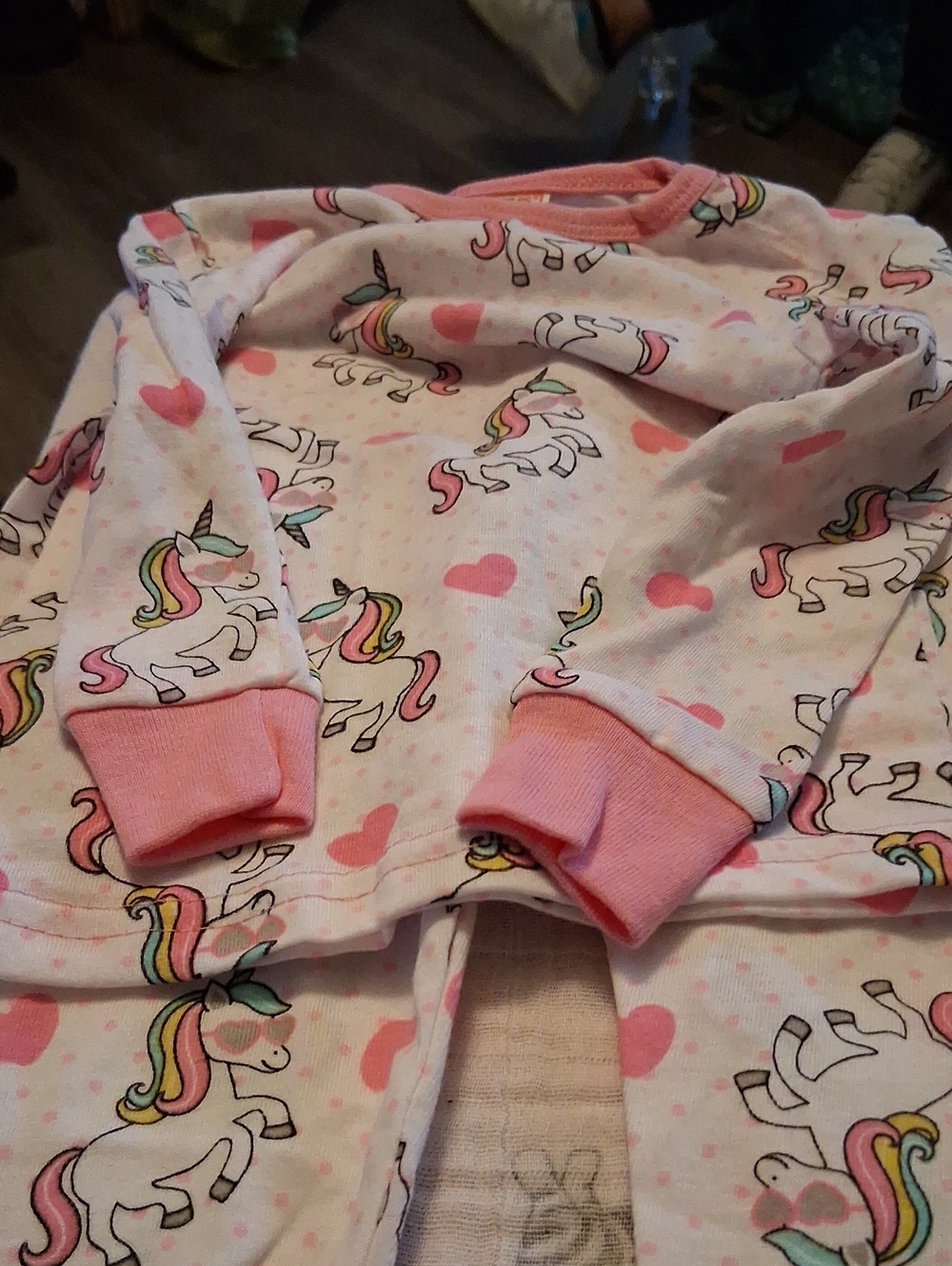 Swiggles Pink Unicorn Print Kids Pajama Set